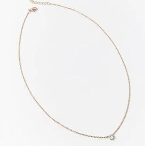 💎 Cubic Zirconia Stone Gold Necklace